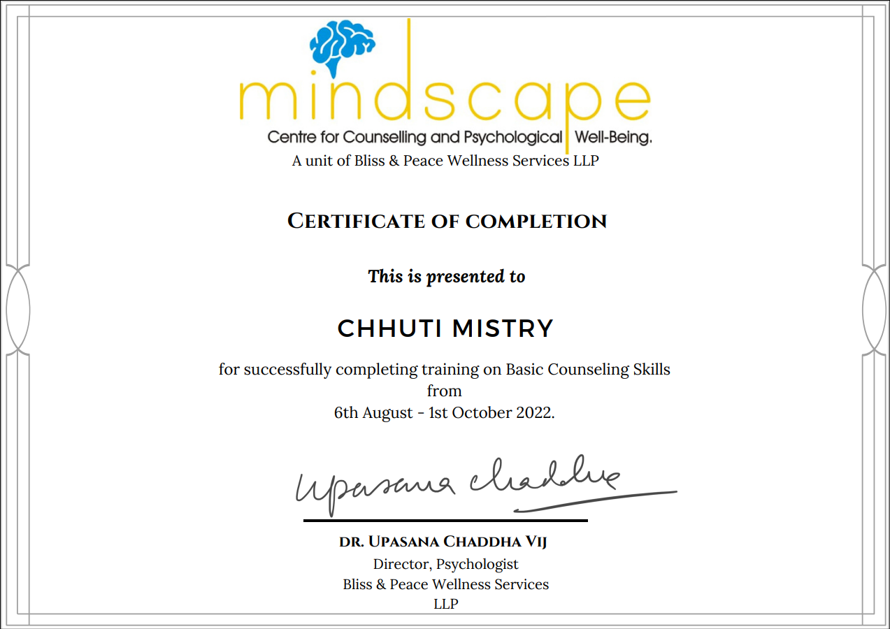 Mindscape Certification